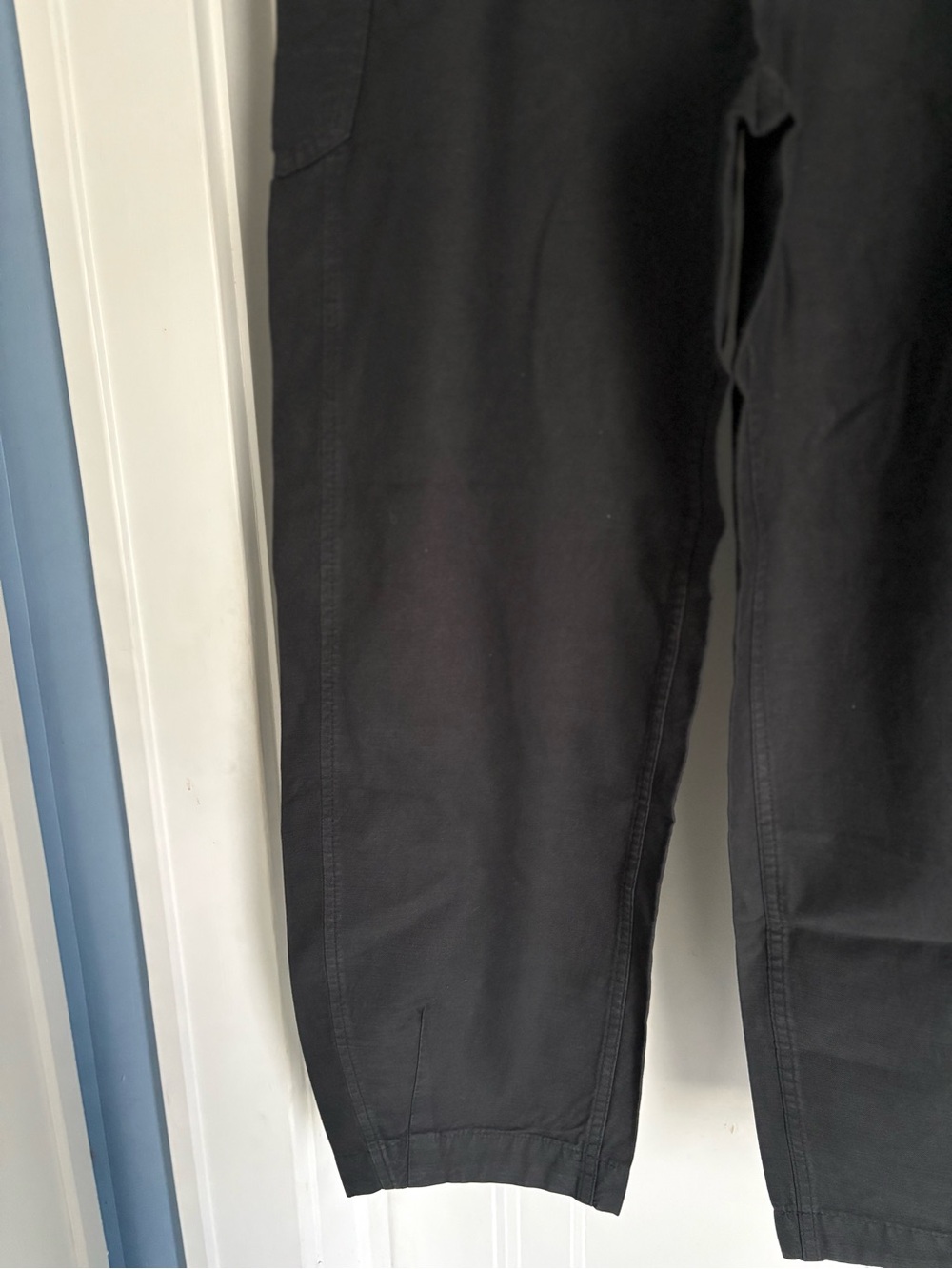 NWOT EVERLANE The Fatigue Barrel Pant in Black Cotton Linen Blend Size 8 - Picture 12 of 16